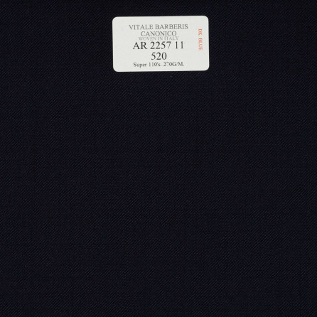 AR 2257 11 CANONICO - 100% Wool - Xanh Dương Trơn